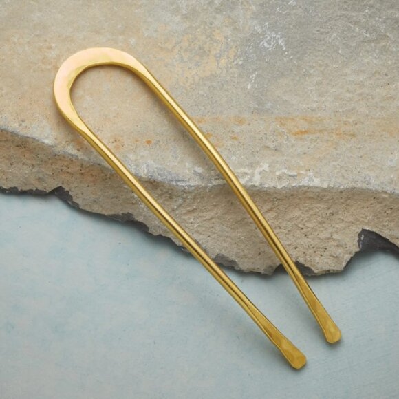 Sundance Brass Small Athena Hairpin - Picture 1 of 5